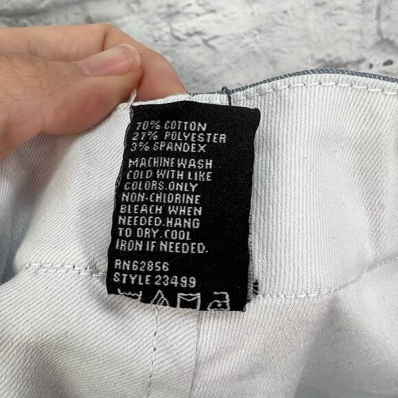 HUE Reversible Denim Skimmer Leggings Womens XS Chambray White Pull On New - Picture 4 of 5